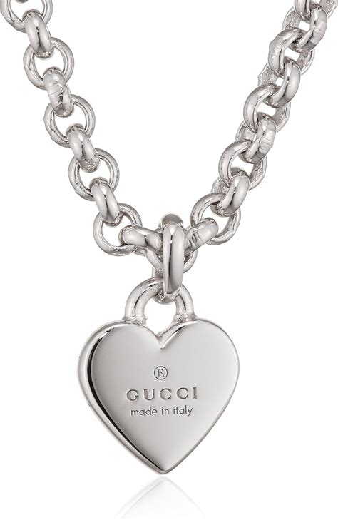 gucci necklace city girls|Gucci necklace with heart pendant.